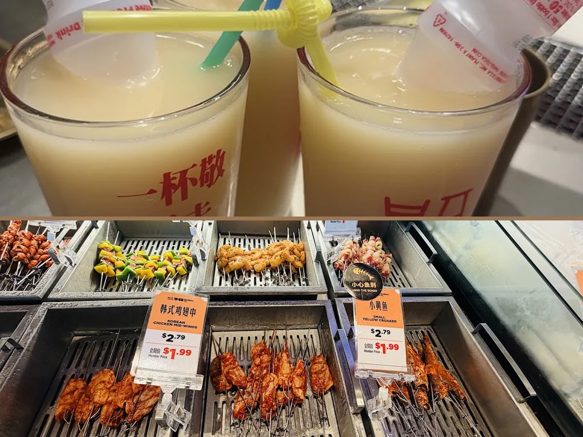 Skewers sizzling over an open grill.